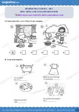 Đề thi học kì 2 Tiếng Anh 2 English Discovery - Đề số 3